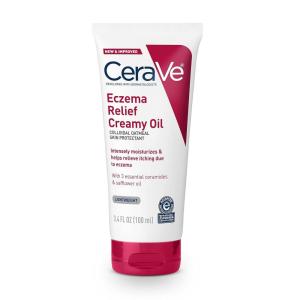 image:imageCeraVe Eczema Relief Creamy Body Oil Eczema Calming Cream With Colloidal Oatmeal amp Safflower Oil For Dry Skin amp Itchy Skin Relief Steroid Free amp Paraben Free 8 Ounce34 Fl Oz Pack of 1