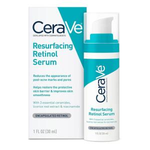 image:imageCeraVe Resurfacing Retinol Serum For Post Acne Marks Formulated With Licorice Root Extract amp Niacinamide Brightening Serum amp Pore Minimizer For Face Post Acne Skin Barrier Repair NonComedogenic1 Fl Oz Pack of 1