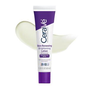 image:imageCeraVe Skin Renewing Brightening Lotion SPF 30 Anti Aging Facial Moisturizer Hydrates Brightens and Evens Skin Tone Contains Ceramides  Niacinamide  Antioxidants FragranceFree 135 fl oz