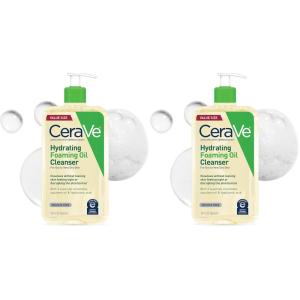 image:imageCeraVe Hydrating Foaming Oil Cleanser Moisturizing Oil Cleanser for Face amp Body Squalane Oil  Hyaluronic Acid  Ceramides For Dry to Very Dry Skin Fragrance Free amp Residue Free 19 FL Oz19 Fl Oz Pack of 2