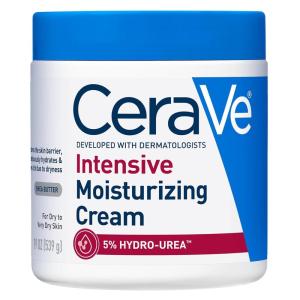 image:imageCeraVe Intensive Moisturizing Cream Body Moisturizer With Shea Butter 72H Hydration  Skin Barrier Repair FragranceFree Body Lotion For Extremely Dry Skin 8oz19 Ounce Pack of 1