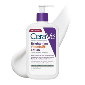 image:imageCeraVe Brightening Vitamin C Lotion Dark Spot Correcting amp Brightening With Vitamin C 3 Essential Ceramides Niacinamide amp LHA Lightweight amp FragranceFree 72Hr Hydration 16oz16 Fl Oz Pack of 1